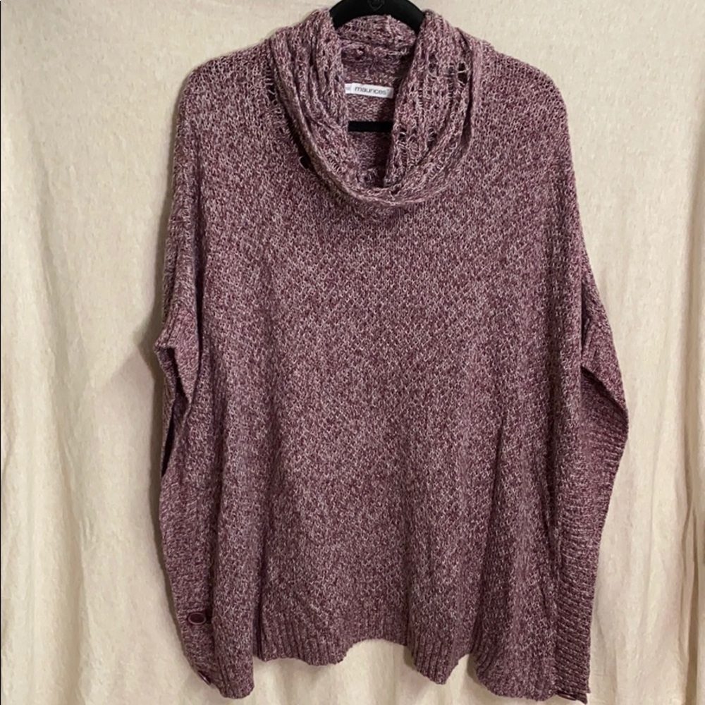 Maroon oversized sweater